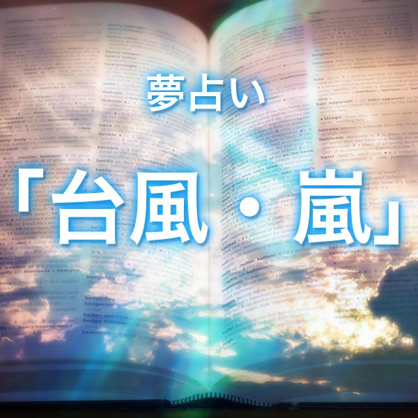 「台風、嵐」の夢を見る意味とは？夢占いでの解釈