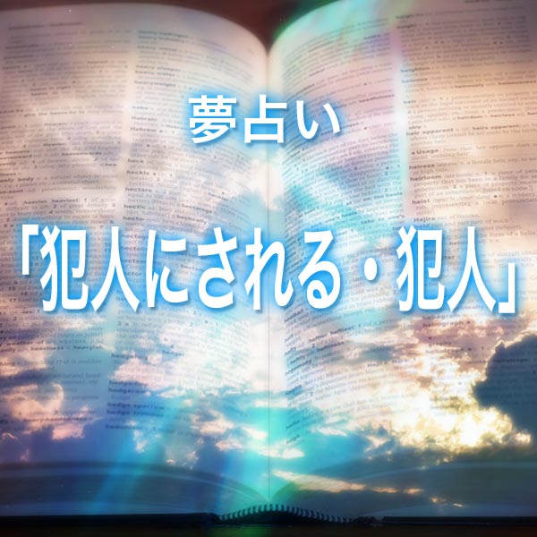 「犯人にされる、犯人」の夢を見る意味とは？夢占いでの解釈