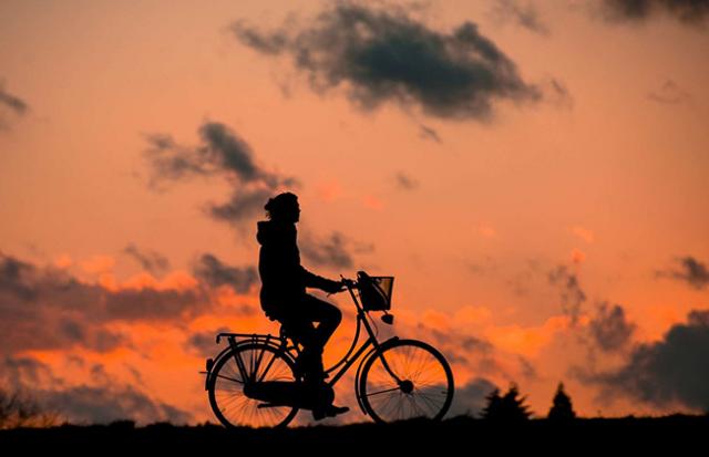 自転車で友達を必死に追いかける夢